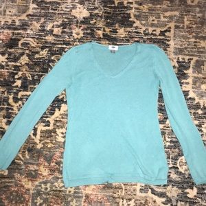 Long-Sleeved Teal Sweater